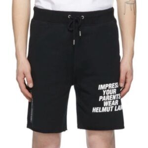 Helmut Lang  Drawstring Cotton Shorts